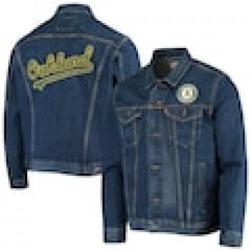 メンズファッション コート ジャケット 優れた品質 トラッカージャケット Levi S ブルー 青色 ジャケット トラッカー デニム アスレチックス オークランド Levi S リーバイス Denim ジャケット コート メンズファッション Up Blue Buttonup Www Camacari Ba Gov Br