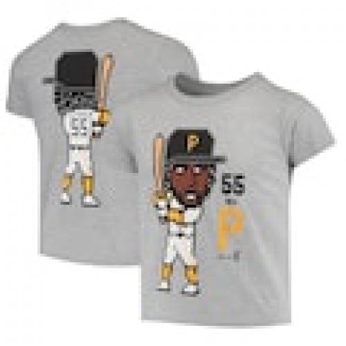 Gen 2 ピッツバーグ 海賊人集 子種使い処 Tシャツ 薄墨 グレー 薄墨色 海賊 Gray Gen 2 Josh Bell Youth Pixel Player Tshirt Heathered Shirt キッズ 赤児 マタニティ トップス Tシャツ Odeftg Com