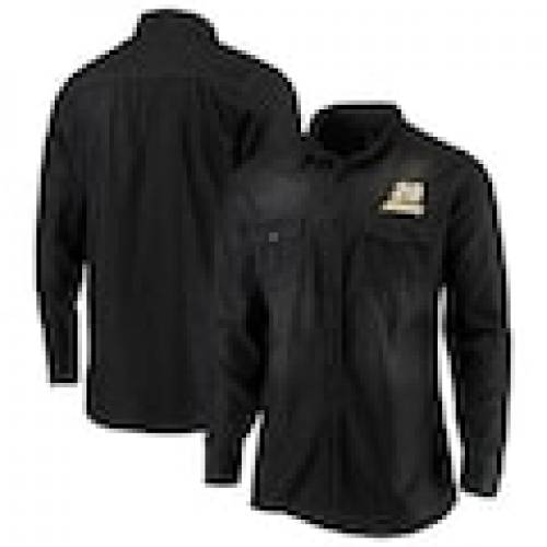 アンティグア Antigua 袂 涅色 黒 長袖 Sleeve Antigua Erik Jones Outlook Buttonup Chambray Shirt Black メンズファッション トップス Odeftg Com