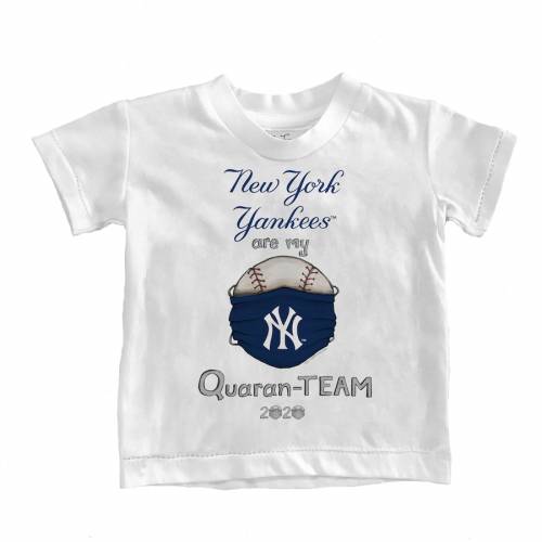 ファッションブランド カジュアル ファッション ヤンキース Tシャツ 白色 ホワイト ニューヨーク ベビー Tiny Turnip Infant Quaranteam Tshirt White