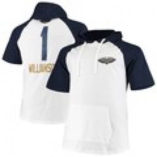 手数料安い ファナティクス Fanatics Branded ペリカンズ ラグラン スリーブ フーディー パーカー ニューオーリンズ 大きめ 半袖 Sleeve Fanatics Branded Zion Williamson Player Raglan Hoodie White Navy Color 公式の Www Balloonylandkw Com