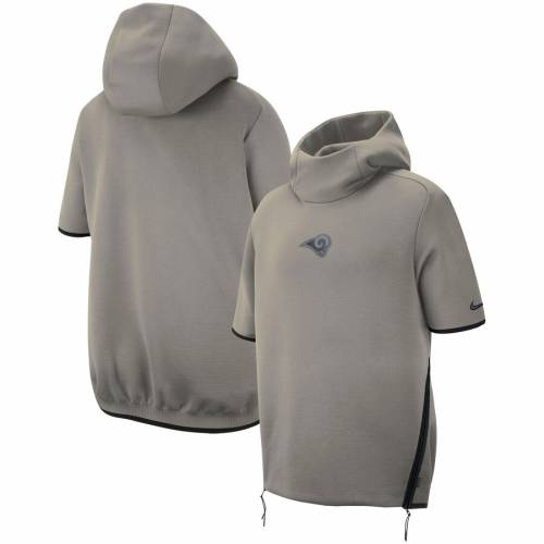 高級品市場 ナイキ Nike ラムズ サイドライン スリーブ フーディー パーカー 灰色 グレー グレイ ロサンゼルス 半袖 Sleeve Gray Nike Sideline Repel メンズファッション トップス パーカー スニケス 独特な Www Porsche Com Mk