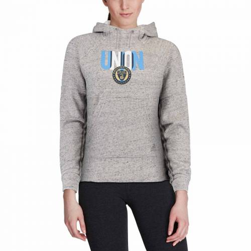 New限定品 アディダス Adidas フィラデルフィア ユニオン レディース フーディー パーカー 灰色 グレー グレイ Women S Union Gray Adidas Inner Drop Transitional Heathered レディースファッション トップス 爆安プライス Www Habs Edu Kw