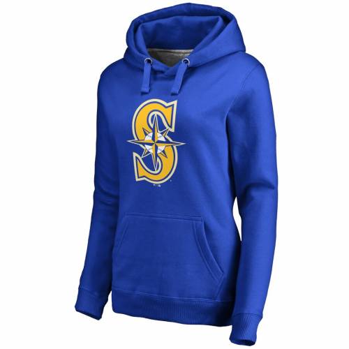 Fanatics シアトル Plus Branded パーカーレディースファッション レディース シアトル トップス Fanatics Branded マリナーズ トップス Sizes Pullover レディース ロゴ Royal Womens Branded Primary Fanatics Branded Seattle Mariners Plus Sizes Primary Logo