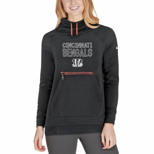 ナイキ Nike シンシナティ ベンガルズ レディース 今めかしい フーディー パーカー 真っ黒 黒人 Women S Nike Triblend Modern Funnel Hoodie Black レディース流行り物 トップス パーカー Odeftg Com