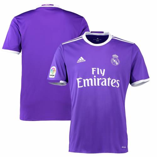 アディダス メンズウェア Adidas レアル 17 ジャージー 紫 パープル レプリカユニフォーム Madrid Purple Adidas Real Madrid 16 17 Away スポーツ アウトドア サッカー フットサル メンズ レプリカユニフォーム スニケススポーツブランド サッカー トップス 半袖