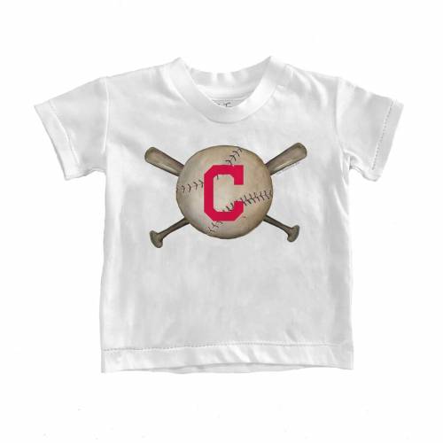 Tiny Turnip クリーブランド インディアンス ベビー 赤ちゃん用 ベースボール Tシャツ 白色 ホワイト ジュニア キッズ Tiny Turnip Toddler Baseball Crossbats Tshirt White Psicologosancora Es