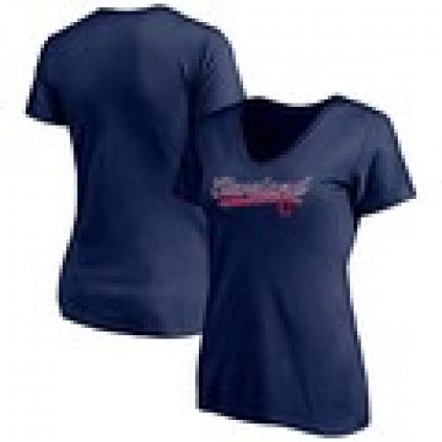 ファナティクス Fanatics Branded クリーブランド インディアンス レディース Vネック Tシャツ 紺色 ネイビー Women S Fanatics Branded Steppin Up Vneck Tshirt Navy Shirt Paigebird Com