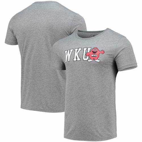 ウェスタン ブルーグラスの州 組 ビンテージ ヴィンテージ 薄墨色 灰色 グレー メンズ Team Vintage Gray Homefield Western Kentucky Hilltoppers Triblend T Ice Org Br