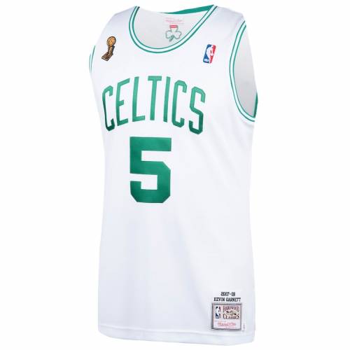 ミッチェル&ネス MITCHELL & NESS ケビン ガーネット ボストン セルティックス オーセンティック ジャージ 【 KEVIN GARNETT BOSTON CELTICS 200708 HARDWOOD CLASSICS AUTHENTIC PLAYER JERSEY WHITE 】 スポーツ