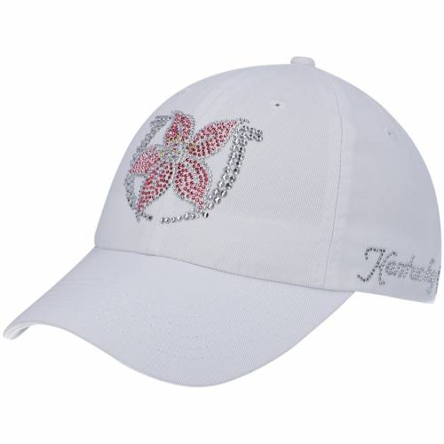 Nitro 帽子 レディースキャップ White Kentucky Derby Oaks White Usa 白色 Rhinestone ロゴ Logo ケンタッキー Kentucky Adjustable Usa ホワイト バッグ キャップ Hat Women S 帽子 スニケスファッションブランド レディース Icon Nitro ファッション