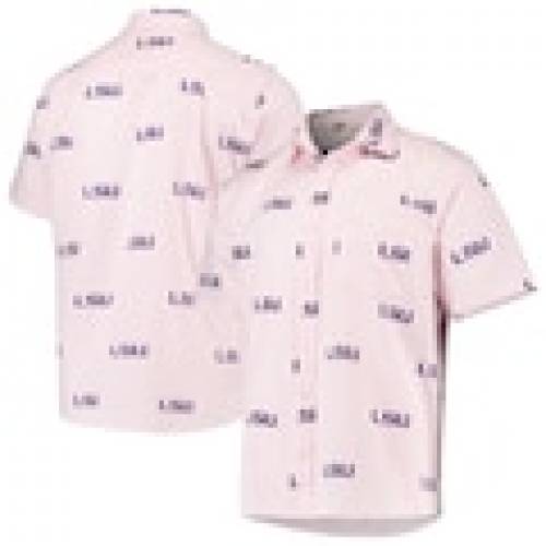 気質アップ ウェスアンドウィリー Wes Willy ルイジアナステイト タイガース ピンク ファイティングタイガース Pink Wes Willy Buttonup Seersucker Shirt メンズファッション トップス 開店祝い Kevinjohansen Com