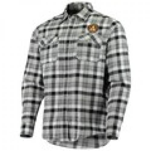 人気特価激安 アンティグア Antigua アトランタ ユナイテッド インスティンクト 灰色 グレー グレイ Gray Antigua Instinct Flannel Buttonup Shirt Up メンズファッション トップス スニケス 半額品 Mahottaritoday Com