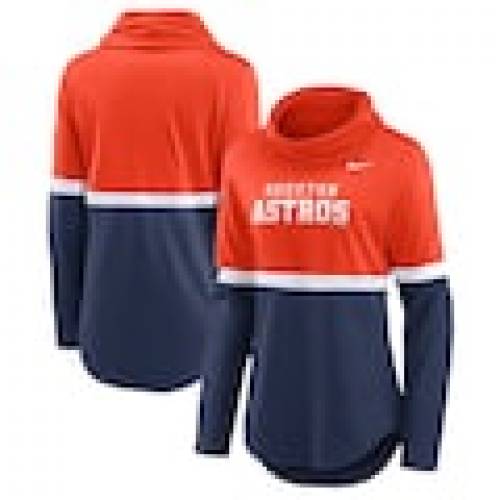 在庫限りッ アウトレット 楽天市場 ナイキ Nike ヒューストン アストロズ レディース クラブ パフォーマンス スウェットシャツ トレーナー 紺色 ネイビー 橙 オレンジ Women S Orange Nike Club Lettering Fashion Performance Pullover Sweat スニケス 公式