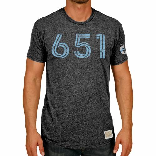 特別送料無料 オリジナルレトロブランド Original Retro Brand ミネソタ ユナイテッド Tシャツ 黒色 ブラック Original Retro Brand Area Code Triblend Tshirt Heathered Black Shirt メンズファッション トップス Tシャ Fnts8