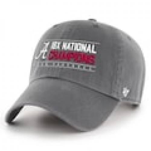 フォーティー七 47 アラバマ州 クリムゾン チャコールグレイ 47 クリムゾンタイド 18time Football National Champions Clean Up Adjustable Hat Charcoal 嚢 キャプテン 帽子 メンズキャップ 帽子 流行り物商品名 快適 ファッション キャップ ハット Giroveloce It