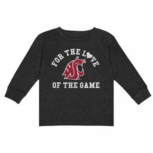 Tシャツ カットソー 新素材新作 チャコール Tシャツ スリーブ 赤ちゃん用 ベビー クーガーズ スケートボード ワシントン Couture Gameday ゲームデイカルチャー ワシントンステイト Th For Toddler Couture Gameday Sleeve State 長袖 Beachsidecliniccr Com