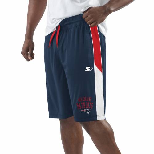 超目玉 スターター Starter ペイトリオッツ ショーツ ハーフパンツ 紺色 ネイビー 赤 レッド ニューイングランド Red Starter Fan Favorite Shorts Navy メンズファッション ズボン パンツ スニケス 春夏新色 Habs Edu Kw