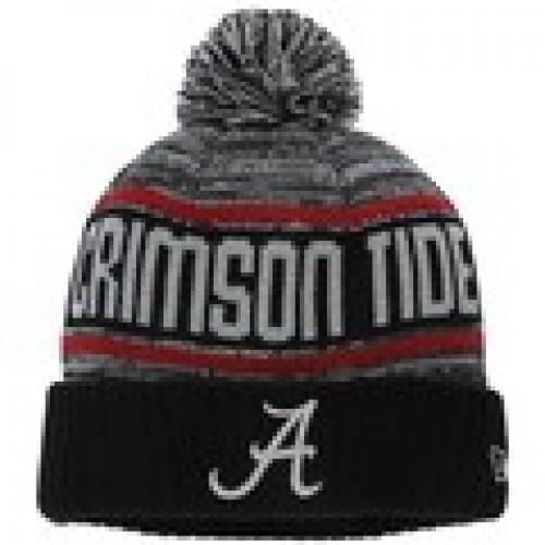 ニュー内鰓 New Era エラ ディクシーの心臓部 クリムゾン 編地 枝炭 ニューエラ クリムゾンタイド Snowburst Cuffed Knit Hat With Pom Charcoal Color 鞄 カピタン シャッポー メンズキャップ 帽子 モードブランド 簡略 ファッション キャップ 帽子 Damienrice Com