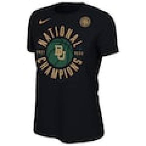 ナイキ Nike ベイラー ゴールデンベアーズ カルベアーズ レディース バスケットボール Tシャツ 黒色 ブラック ベアーズ Women S Men S Nike 21 Ncaa Basketball National Champions Celebration Tshirt Black septicin Com