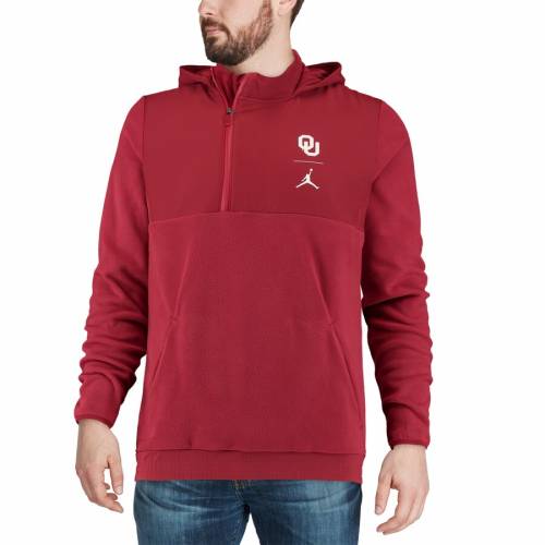 全国組立設置無料 楽天市場 ナイキ ジョーダン Jordan Brand オクラホマ スーナーズ ジャンプマン パフォーマンス ジャケット クリムゾン プルオーバージャケット Jordan Brand Jumpman Sphere Performance Quarterzip Crimson メ スニケス 最新情報 Advance