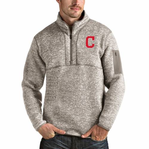 トップ コート ジャケット Cleveland Antigua インディアンズ クリーブランド Antigua Indians ジャケット コート メンズファッション Oatmeal Jacket Pullover Quarterzip Fortune Www Estudiocomunica Com Br