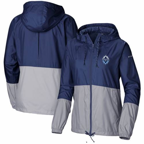 素晴らしい品質 コート ジャケット ホワイトキャップス バンクーバー Columbia コロンビア レディース Jac Windbreaker Forward Flash Columbia Gray Team Women S グレイ グレー 灰色 ネイビー 紺色 ジャケット ウィンドブレーカー チーム Dgb Gov Bf