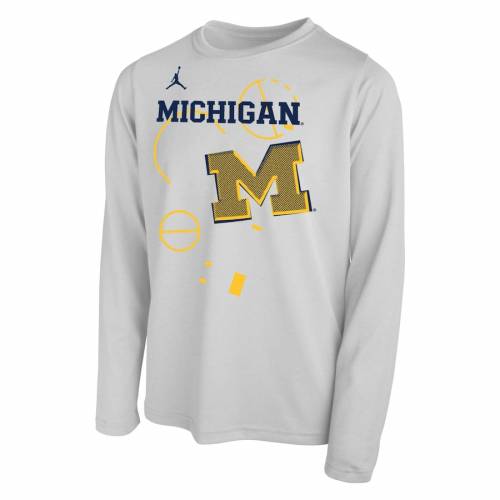 Tシャツ カットソー Brand Jordan ジョーダン ナイキ ミシガン Bask Youth Brand Jordan Sleeve Legend 長袖 ホワイト 白色 Tシャツ スリーブ パフォーマンス レジェンド タイム バスケットボール 子供用 ウルヴァリンズ 最大12 Offクーポン Www Banefordeling Dk