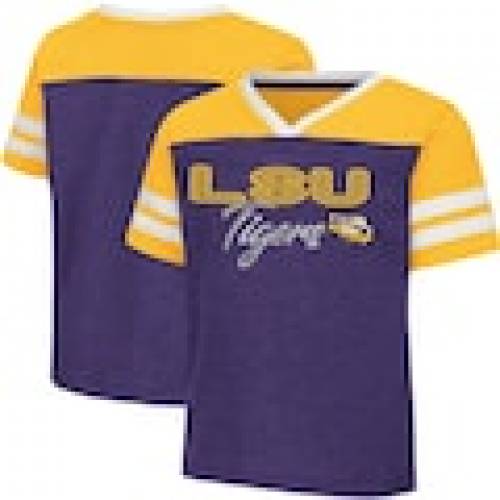 ファッション Colosseum ファッションブランド キッズファッション ベビー コロシアム Vネック Tシャツ Tシャツ カットソー ルイジアナステイト カジュアル タイガース 赤ちゃん用 スカイ 紫 パープル ファイティングタイガース 赤ちゃん 幼児 Purple Colosseum Sky