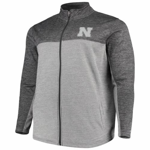 Colosseum メンズファッショメンズファッション カジュアル ファッション ジャケット Gray 大きめ グレー Heathered Banked Colosseum グレイ パーカー Fullzip Nebraska メンズファッショ スニケススポーツブランド フリース 灰色 フルジップ ネブラスカ