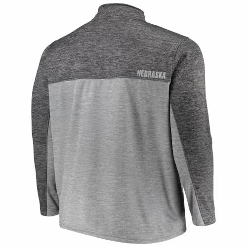 Colosseum メンズファッショメンズファッション カジュアル ファッション ジャケット Gray 大きめ グレー Heathered Banked Colosseum グレイ パーカー Fullzip Nebraska メンズファッショ スニケススポーツブランド フリース 灰色 フルジップ ネブラスカ