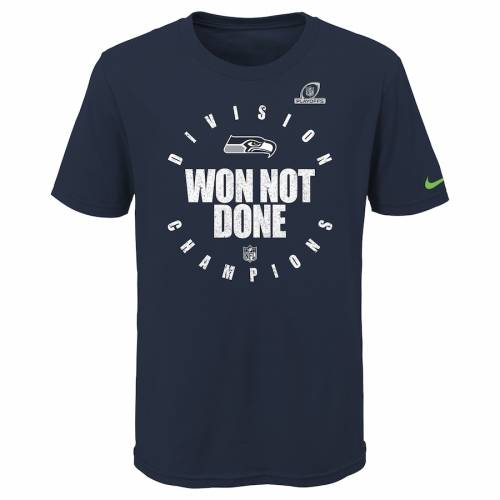 コレクション シーホークス Tshirt Collection Nfc Trophy Youth Nfc 紺色 ナイキ West 子供用 カレッジ シアトル Nike ファッション ナイキ Division College Champions Tshirt ネイビー Nike Tシャツ カジュアル