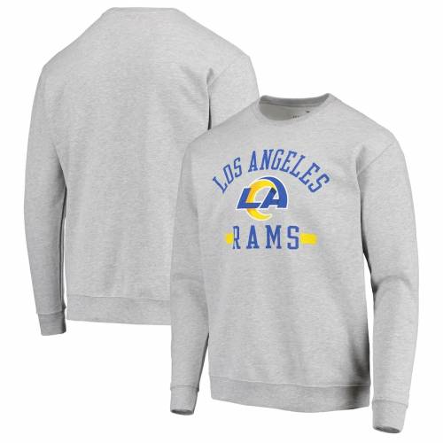 Food Junk ラムズ ジャンクフード ヴィンテージ ファッションブランド スウェットシャツ トップス ファッション グレー Pullover ヴィンテージ 灰色 トレーナー カジュアル ビンテージ グレイ ロサンゼルス Vintage Gray Junk Food Throwback Pullover Sweatshirt