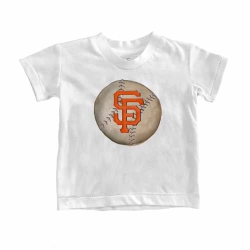 ファッションブランド カジュアル ファッション ジャイアンツ ベースボール Tシャツ 白色 ホワイト サンフランシスコ ベビー Tiny Turnip Infant Stitched Baseball Tshirt White