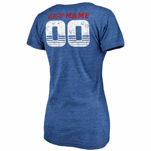 再再販 ファナティクス Nfl Pro Line By Fanatics Branded プロ ジャイアンツ レディース Vネック Tシャツ Customized Item ニューヨーク Women S Nfl Pro Line By Fanatics Branded Personalized Retro Triblend Vneck Tshirt Royal 高知インター店 Mehtris Com