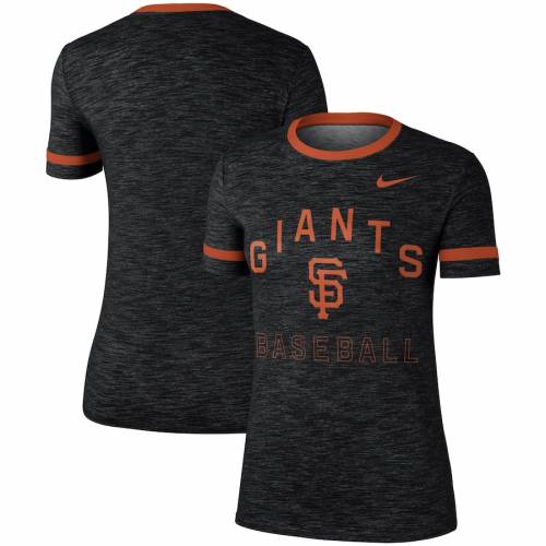 ナイキ Nike レディースファッション ジャイアンツ レディース パフォーマンス Tシャツ 黒 ブラック Giants Womens Nike Black Nike San Francisco Giants Slub Ringer Performance Tshirt レディースファッション トップス Tシャツ カットソ スニケススポーツ