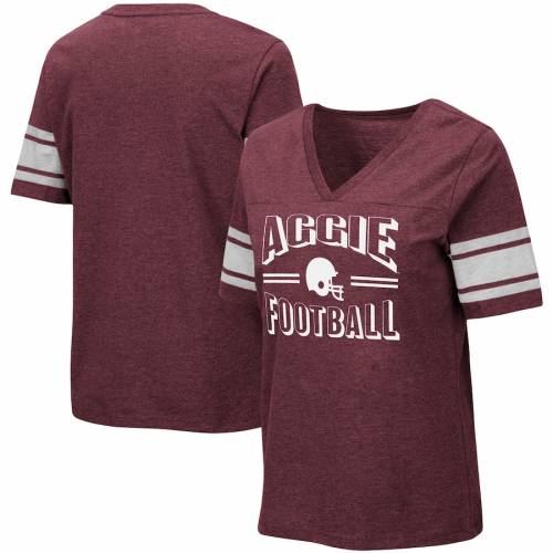 アギーズ テキサスa M Vネック トップス レディース ブルー Tシャツ Heathered マルーン Womens コロシアム 青色 テキサスa M Colosseum テキサス Colosseum Blue Blood Football Vneck Tshirt Heathered Maroon レディースファッション スニケススポーツブランド アギーズ テキサスa M Vネック トップス レディース ブルー Tシャツ Heathered マルーン Womens コロシアム 青色 テキサスa M Colosseum テキサス Colosseum Blue Blood Football Vneck Tshirt Heathered Maroon レディースファッション スニケススポーツブランド