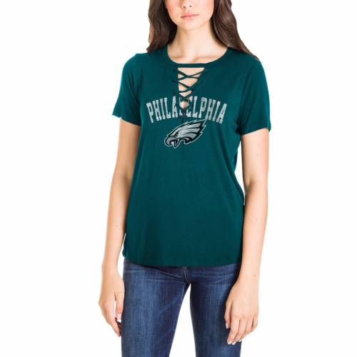 新規購入 Tシャツ カットソー Midnight Tshirt Laceup Athletic Green Women S ニューエラ グリーン 緑 Tシャツ レディース イーグルス フィラデルフィア Era New ニューエラ レディースファッション カットソ Tシャツ トップス Www Alidineinn Com Au