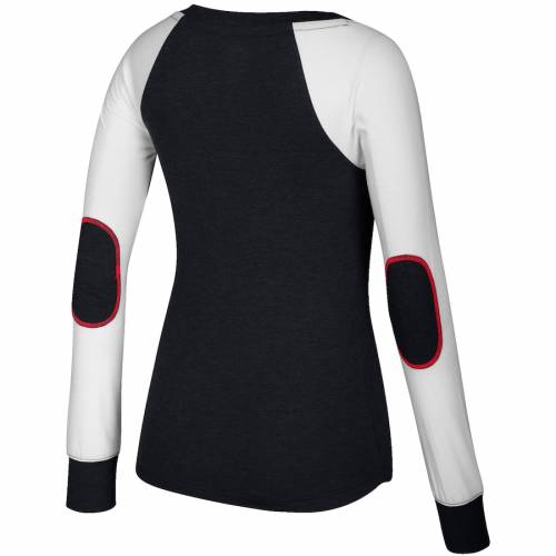 返品交換不可 Women S ホワイト 白色 ブラック 黒色 Tシャツ Vネック スリーブ レディース ブラックホークス シカゴ Adidas アディダス 長袖 レディースファッ White Black Tshirt Vneck Patch Elbow Adidas Sleeve Fnts8 6087 Rashiastrologer Com