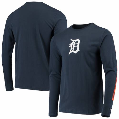 特別送料無料 Tシャツ カットソー ニューエラ カットソー Tシャツ トップス メンズファッション Navy Tshirt Sleeve 長袖 ニューエラ ネイビー 紺色 Tシャツ スリーブ タイガース デトロイト Era New Www Apaic Net