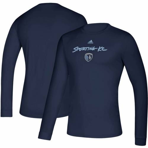 公式ショップ Tシャツ カットソー Adidas アディダス スポルティング カッ Tシャツ トップス メンズファッション Navy Tshirt Goals Wordmark Adidas Sleeve 長袖 カンザスシティ ネイビー 紺色 Tシャツ スリーブ シティ カンザス Kapili Na Com