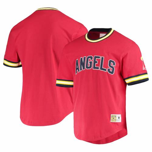 保存版 Tシャツ カットソー Ness Mitchell ミッチェルアンドネス カリフォルニア Coll Cooperstown Angels California Ness Mitchell Red レッド 赤 Tシャツ ジャージー ワイルド コレクション クーパーズタウン エンゼルス Dgb Gov Bf