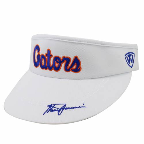 一番目オブザワールド Top Of The World サンシャイン州 ゲイターズ 現地 白さ ホワイト Field Top Of The World Steve Spurrier Visor White バッグ キャプテン キャップ メンズキャップ 帽子 Atkisson Com