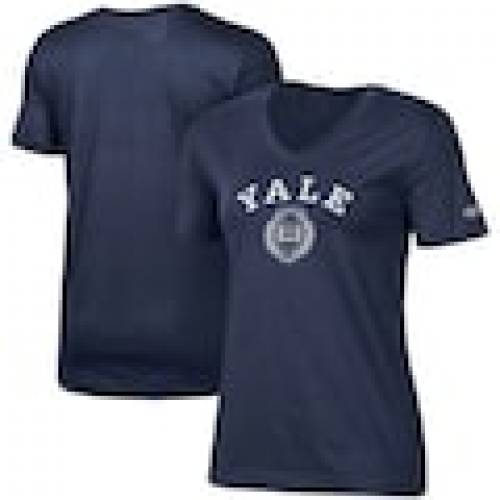 チャンピオン 立ブルドッグ レディース カレッジ Vネック Tシャツ 紺色 ネイビー Women S Champion Yale Bulldogs University College Seal Vneck Tshirt Navy Ice Org Br