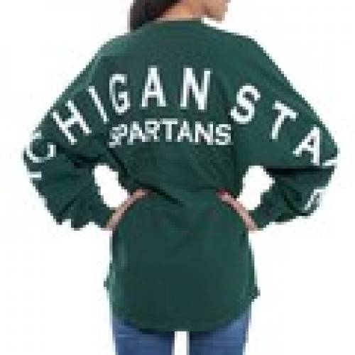性霊セーター Spirit Jersey ジャージー ミ 滑るコンミッション スパルタンズ レディース ジャンボ スリーブ シャツ 新緑の色 翠 ミシガンステイト Women S 長袖 State Sleeve Green S Arcprimarycare Co Uk