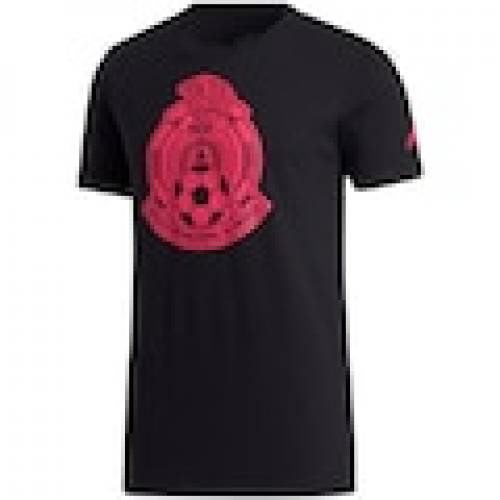 レビューで送料無料 アディダス Adidas メキシコ チーム Tシャツ 黒色 ブラック 赤 レッド Team Red Adidas Mexico National Crest Amplifier Tshirt Black メンズファッション トップス Tシャツ カットソー スニケス 新品 Cresup Com