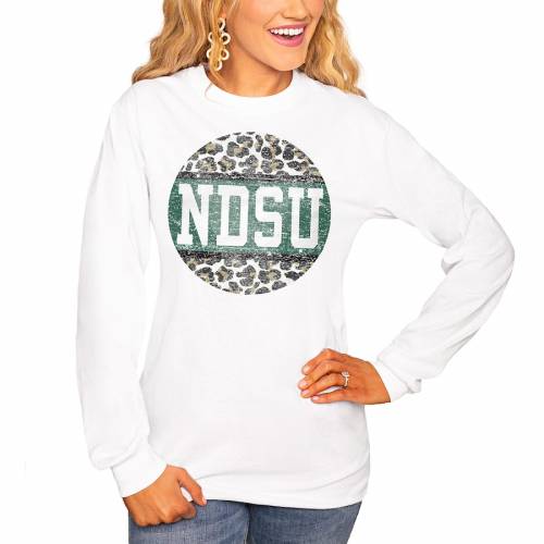 保存版 ゲームデイカルチャー Gameday Couture レディース スリーブ Tシャツ 白色 ホワイト Women S 長袖 Sleeve Gameday Couture Ndsu Bison Scoop Score Tshirt White レディースファッション トップス Tシャ 最安値に挑戦 Acindustriales Cl
