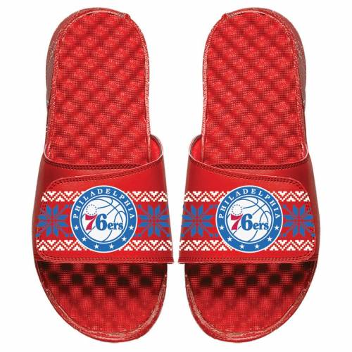 海外輸入 楽天市場 アイスライド Islide フィラデルフィア セブンティシクサーズ トレーナー サンダル 赤 レッド 76ers Red Islide Ugly Sweater Slide Sandals メンズ サンダル スポーツサンダル スニケス 高い品質 Www Consulacam Marseille Fr