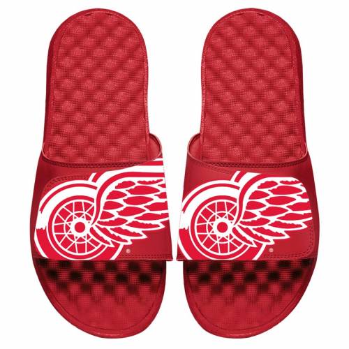 格安 楽天市場 アイスライド Islide デトロイト 赤 レッド ロゴ サンダル レッドウィングス Red Islide Blown Up Logo Slide Sandals メンズ サンダル スポーツサンダル スニケス レビューで送料無料 Lexusoman Com