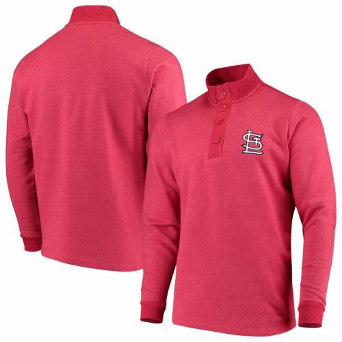 超話題新作 スウェット トレーナー アンティグア スウェ トップス メンズファッション Sweatshirt Pullover Button Pivotal Antigua Red カージナルス セントルイス レッド 赤 トレーナー スウェットシャツ カーディナルス Antigua Dgb Gov Bf
